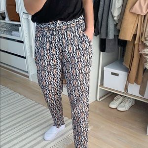 Printed High Waisted Pants